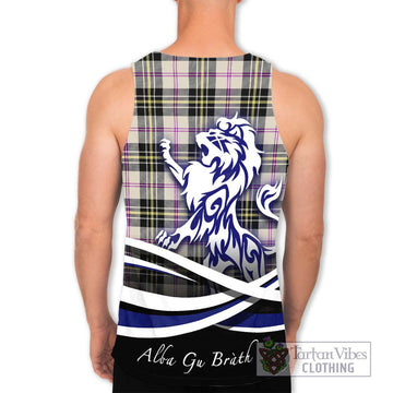 MacPherson Dress Ancient Tartan Men's Tank Top with Alba Gu Brath Regal Lion Emblem