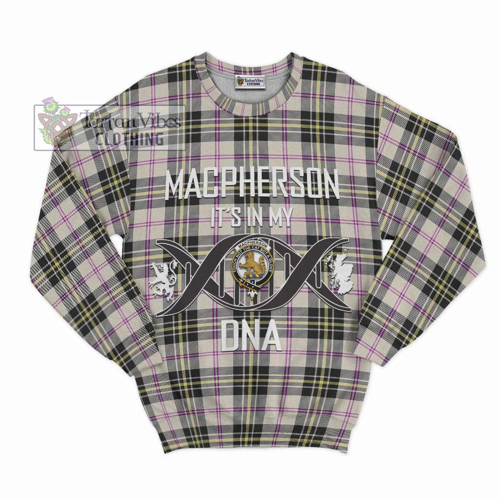 Tartan Vibes Clothing MacPherson Dress Ancient Tartan Sweatshirt with Family Crest DNA In Me Style