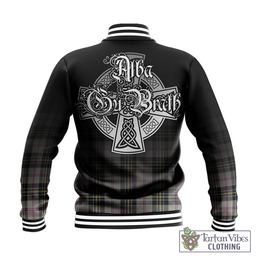 Tartan Vibes Clothing MacPherson Dress Ancient Tartan Baseball Jacket Featuring Alba Gu Brath Family Crest Celtic Inspired