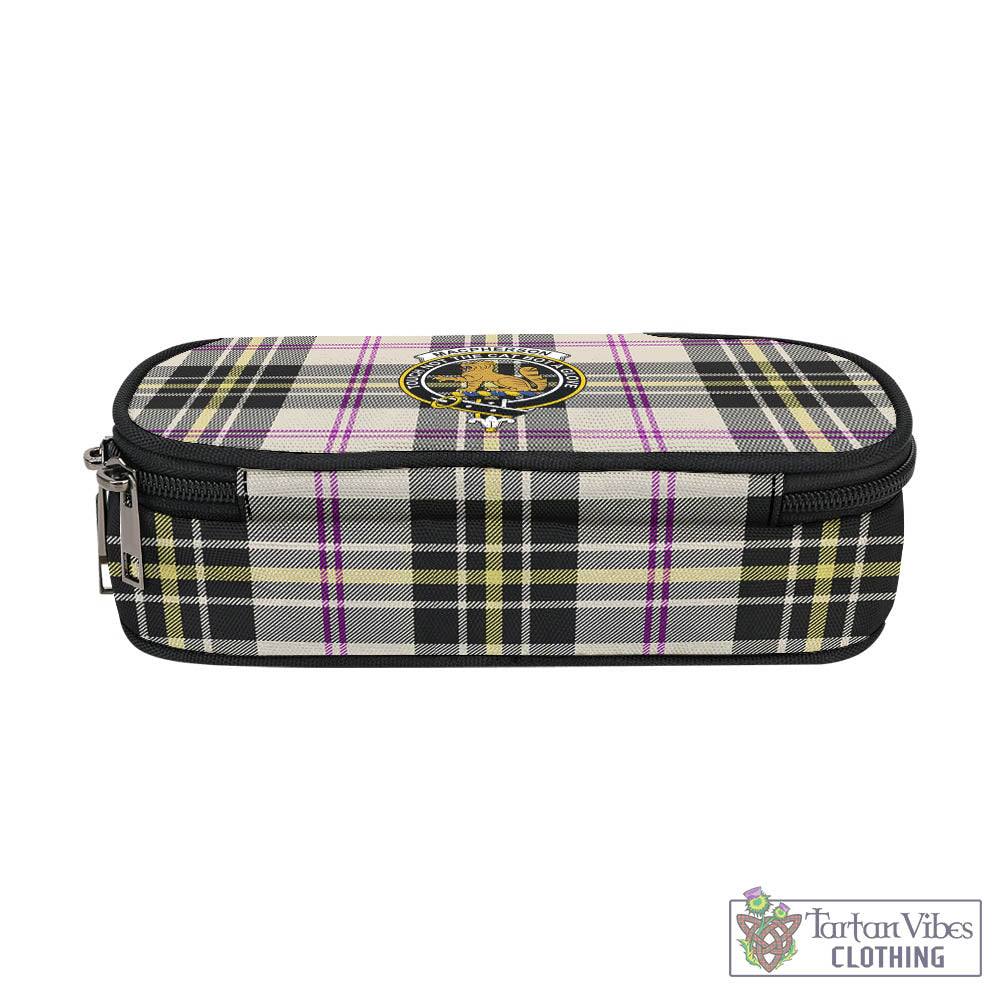 Tartan Vibes Clothing MacPherson Dress Ancient Tartan Pen and Pencil Case with Family Crest