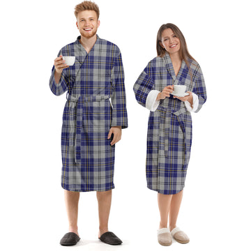 MacPherson Dress Blue Tartan Bathrobe