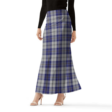 MacPherson Dress Blue Tartan Womens Full Length Skirt