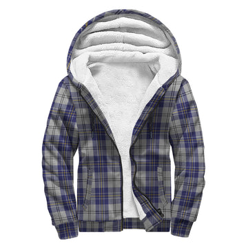 MacPherson Dress Blue Tartan Sherpa Hoodie