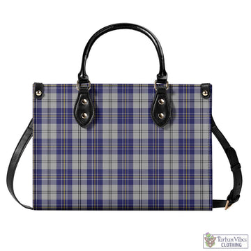 MacPherson Dress Blue Tartan Luxury Leather Handbags