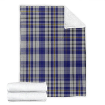 MacPherson Dress Blue Tartan Blanket