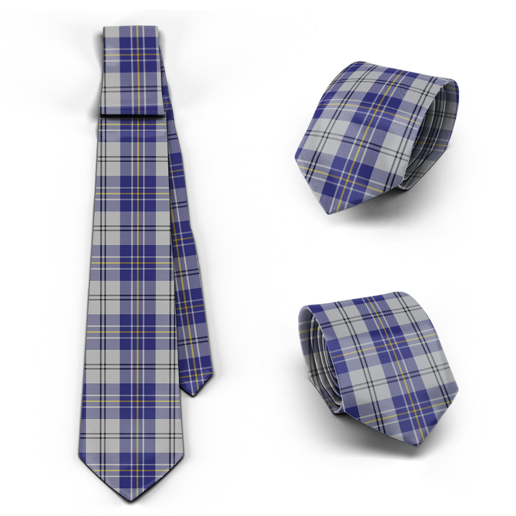 MacPherson Dress Blue Tartan Classic Necktie Necktie One Size - Tartan Vibes Clothing