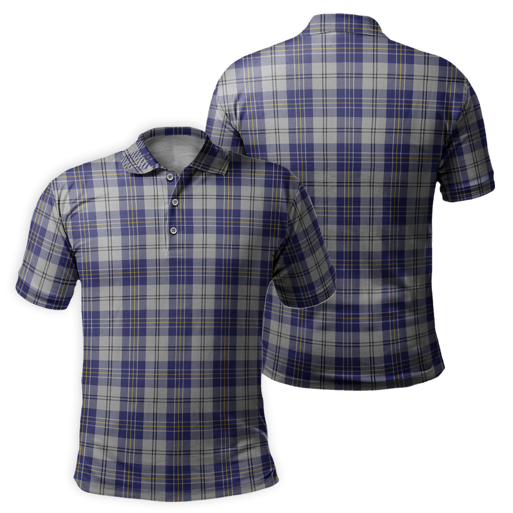 MacPherson Dress Blue Tartan Mens Polo Shirt - Tartan Vibes Clothing