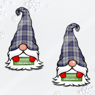 MacPherson Dress Blue Gnome Christmas Ornament with His Tartan Christmas Hat