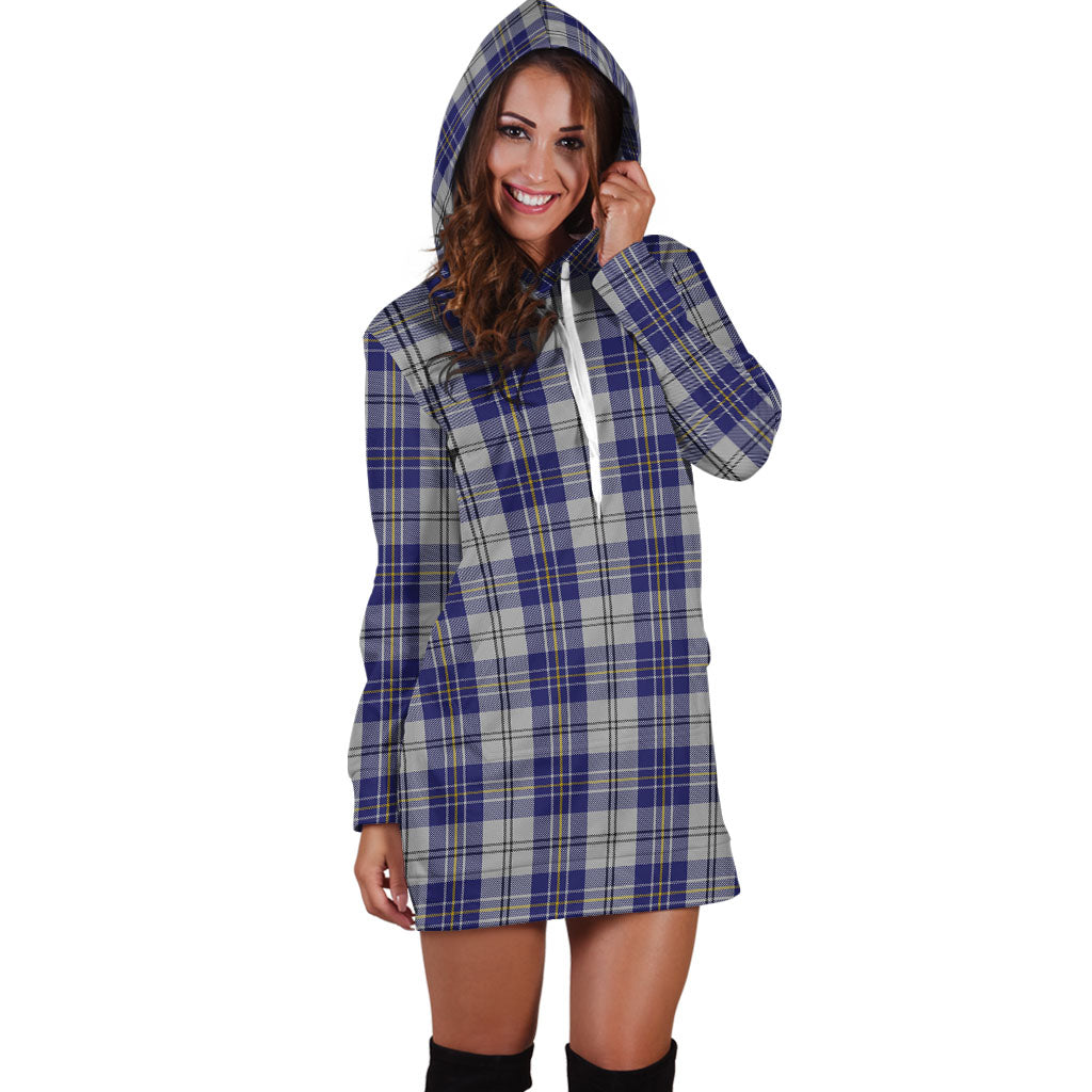 MacPherson Dress Blue Tartan Hoodie Dress - Tartanvibesclothing