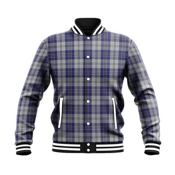 MacPherson Dress Blue Tartan Baseball Jacket