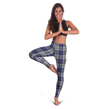 MacPherson Dress Blue Tartan Womens Leggings