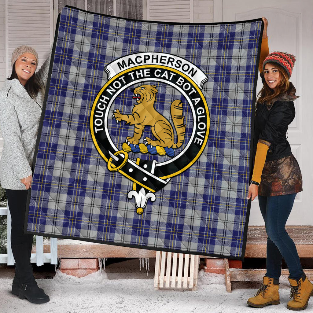 macpherson-dress-blue-tartan-quilt-with-family-crest