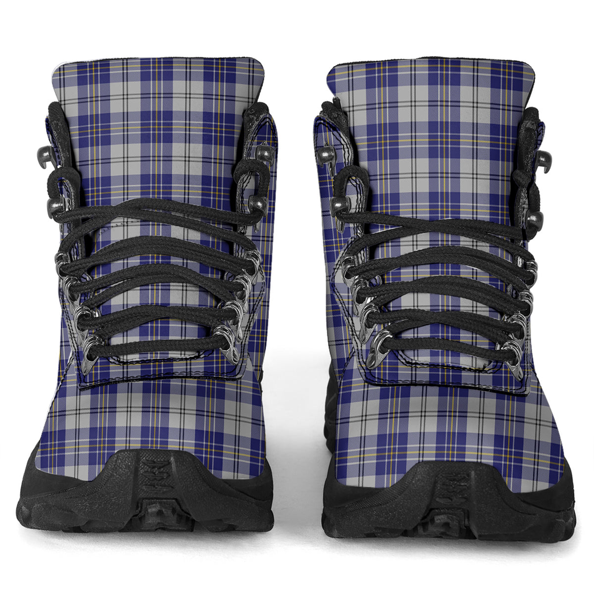 MacPherson Dress Blue Tartan Alpine Boots - Tartanvibesclothing