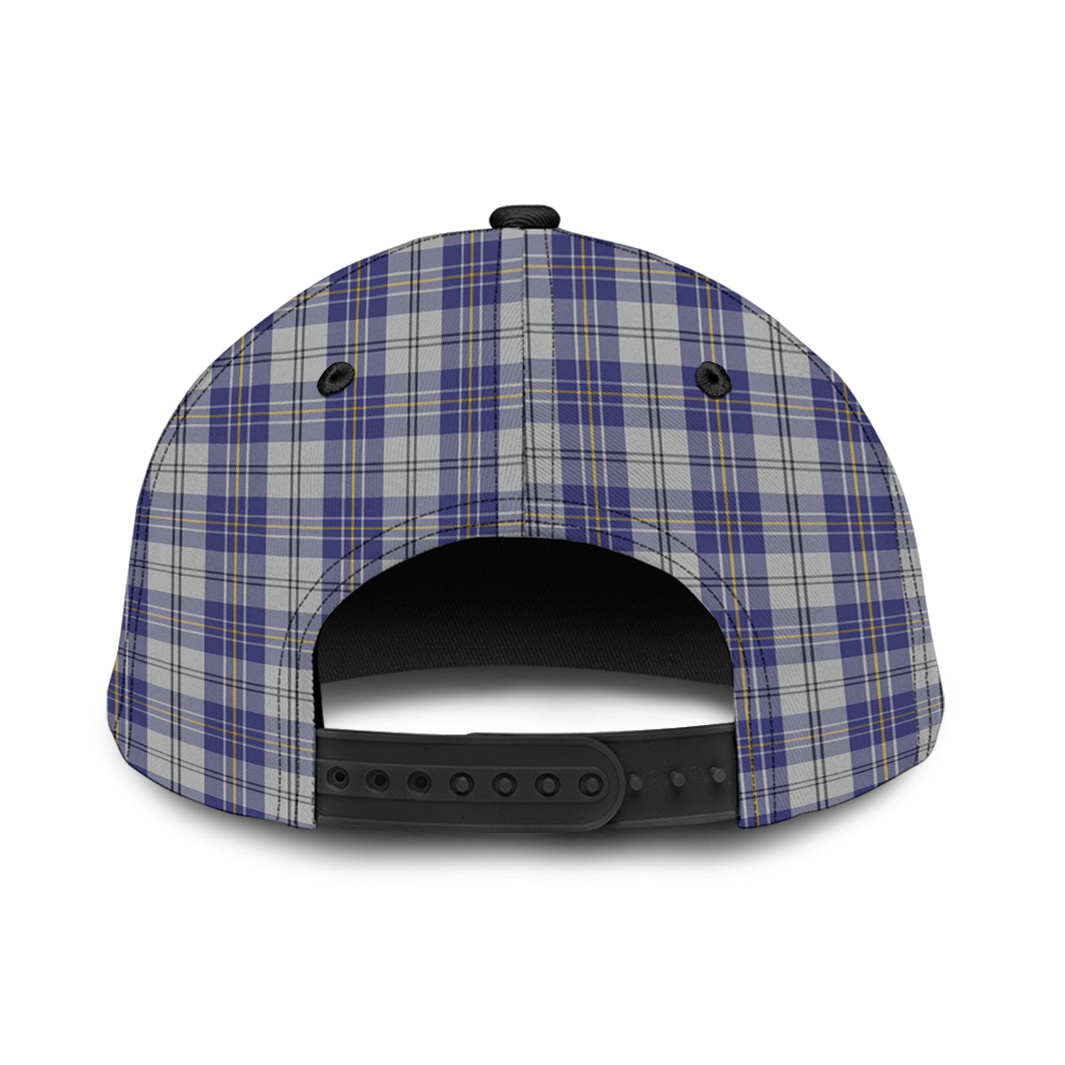 MacPherson Dress Blue Tartan Classic Cap with Family Crest - Tartan Vibes Clothing