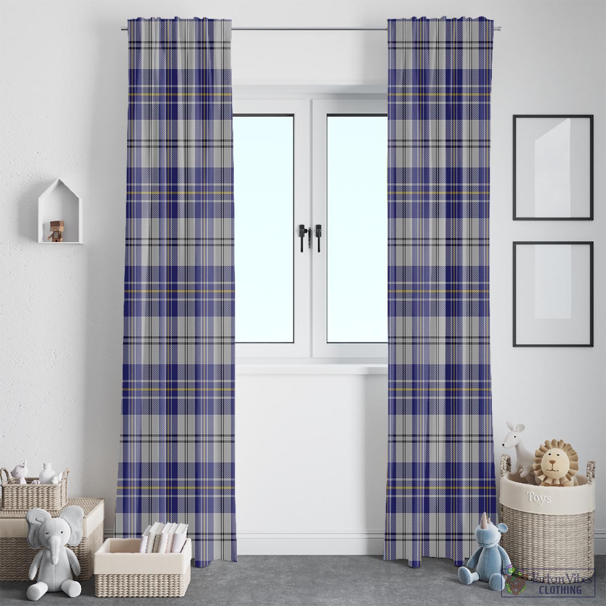 MacPherson Dress Blue Tartan Window Curtain