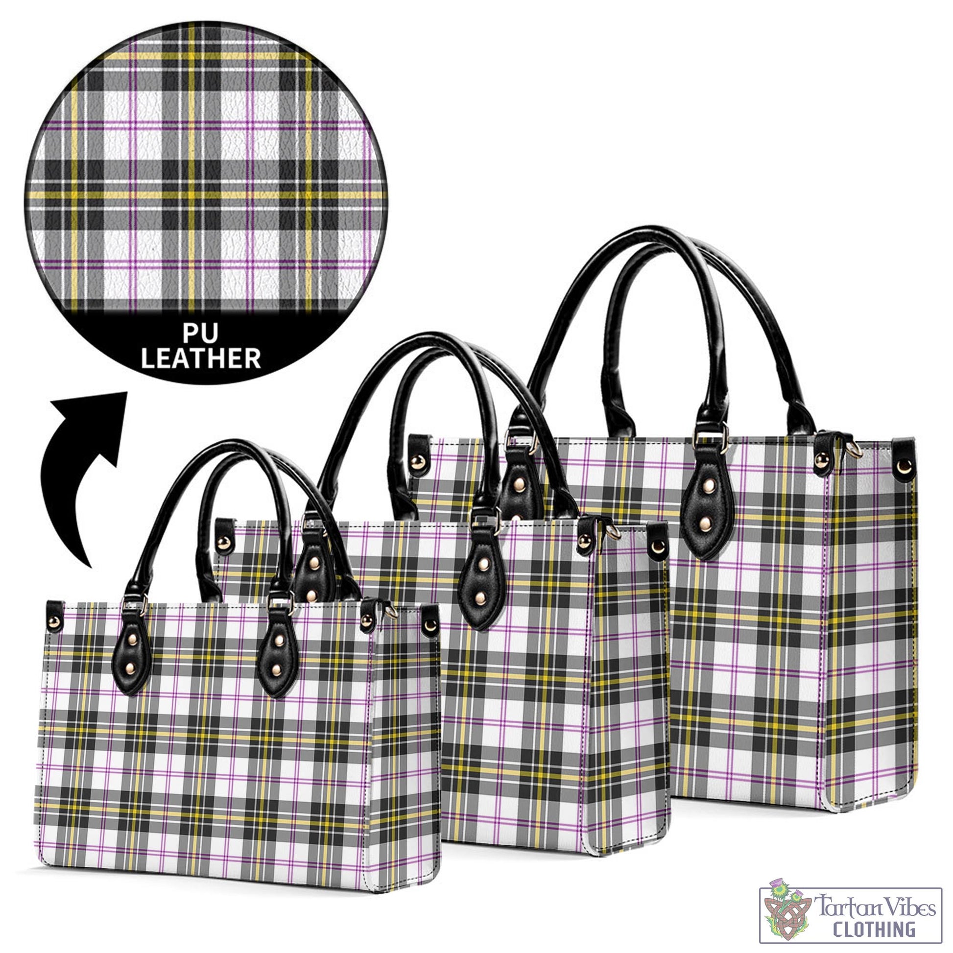 Tartan Vibes Clothing MacPherson Dress Modern Tartan Luxury Leather Handbags