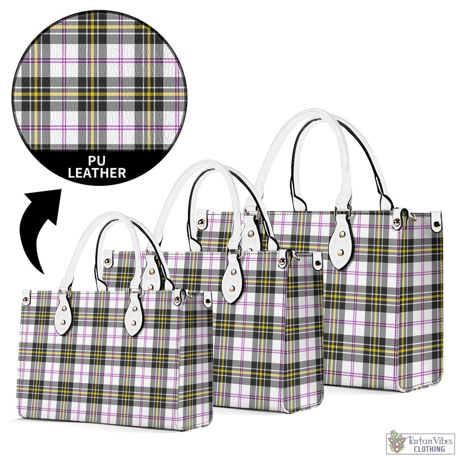 Tartan Vibes Clothing MacPherson Dress Modern Tartan Luxury Leather Handbags