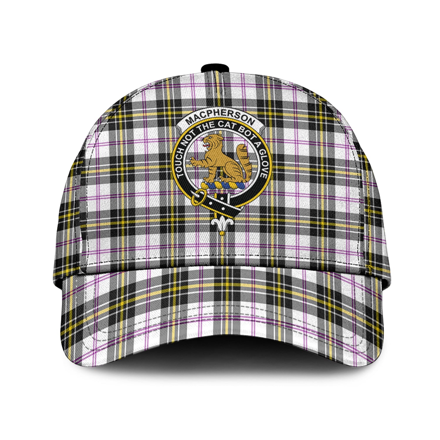 MacPherson Dress Modern Tartan Classic Cap with Family Crest Classic Cap Universal Fit - Tartan Vibes Clothing