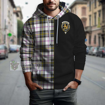 MacPherson Dress Modern Tartan Hoodie with Family Crest and Half Of Me Style