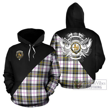 MacPherson Dress Modern Tartan Hoodie with Family Crest and Military Logo Style