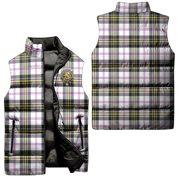 MacPherson Dress Modern Tartan Sleeveless Puffer Jacket with Family Crest