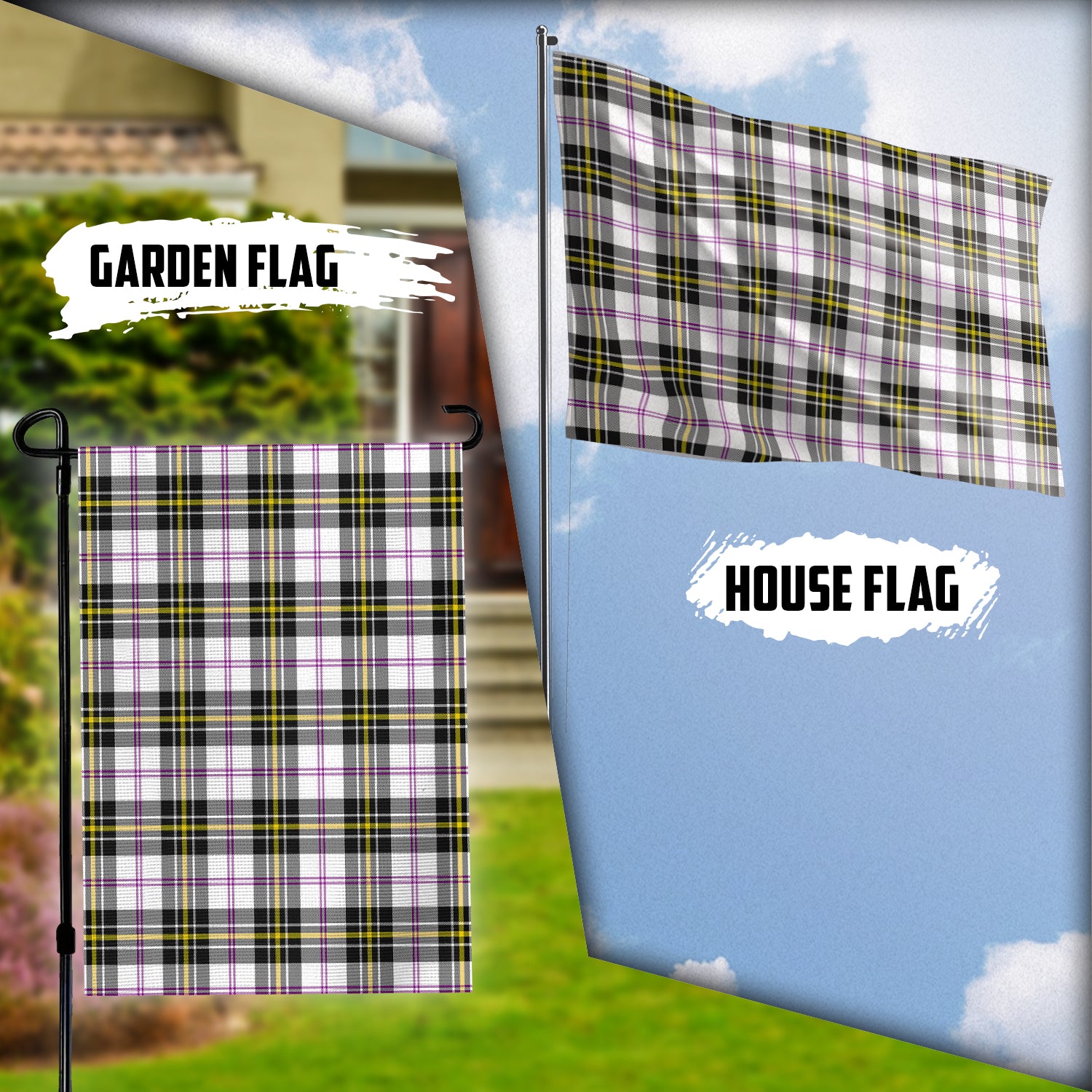 MacPherson Dress Modern Tartan Flag Garden Flag (Vertical) - Tartan Vibes Clothing