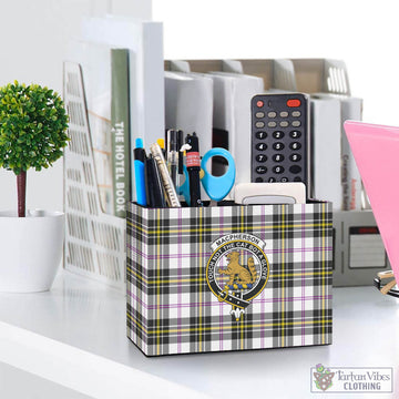 MacPherson Dress Modern Tartan Pen Holder with Family Crest