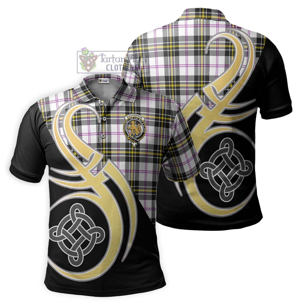 MacPherson Dress Modern Tartan Polo Shirt with Family Crest and Celtic Symbol Style Kid - Tartan Vibes Clothing