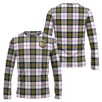 MacPherson Dress Modern Tartan Long Sleeve T-Shirt with Family Crest