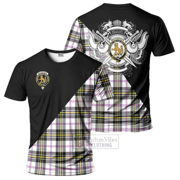 MacPherson Dress Modern Tartan T-Shirt with Family Crest and Military Logo Style