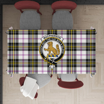 MacPherson Dress Modern Tartan Tablecloth with Family Crest