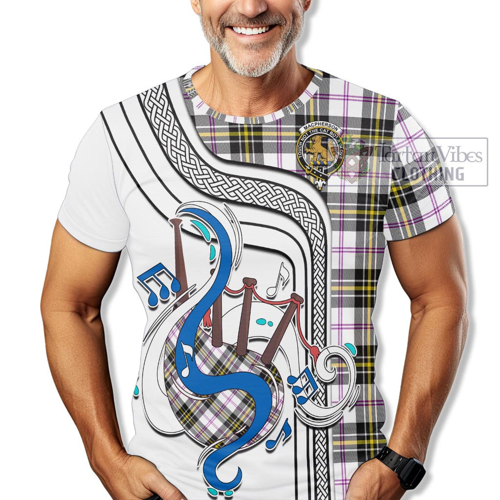 MacPherson Dress Modern Tartan T-Shirt with Epic Bagpipe Style Kid's Shirt - Tartanvibesclothing Shop