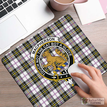 MacPherson Dress Modern Tartan Mouse Pad with Family Crest