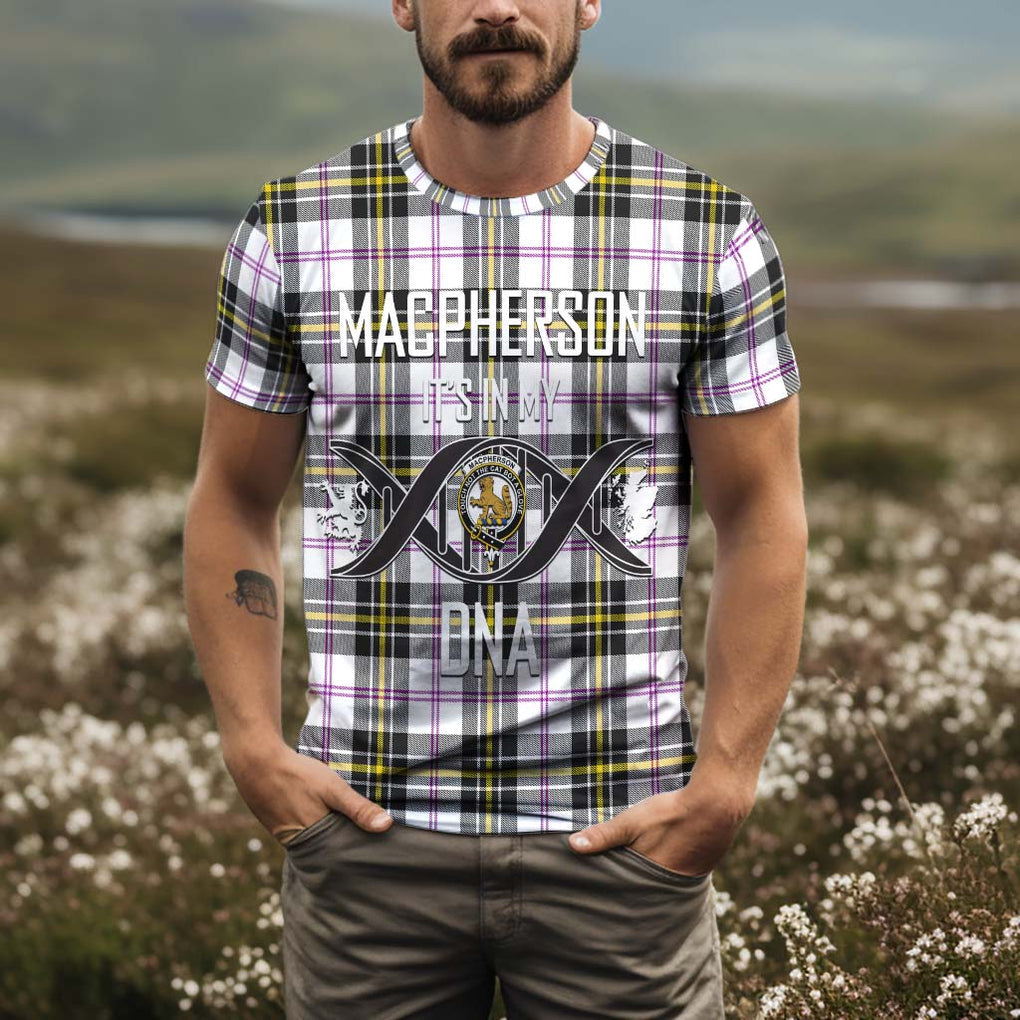 MacPherson Dress Modern Tartan T-Shirt with Family Crest DNA In Me Style Kid's Shirt - Tartan Vibes Clothing