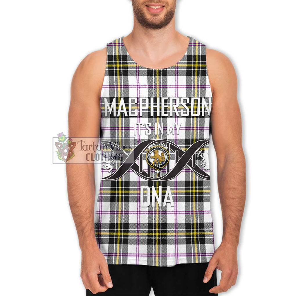 MacPherson Dress Modern Tartan Men's Tank Top with Family Crest DNA In Me Style Men - Tartanvibesclothing Shop