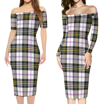 MacPherson Dress Modern Tartan Off Shoulder Lady Dress