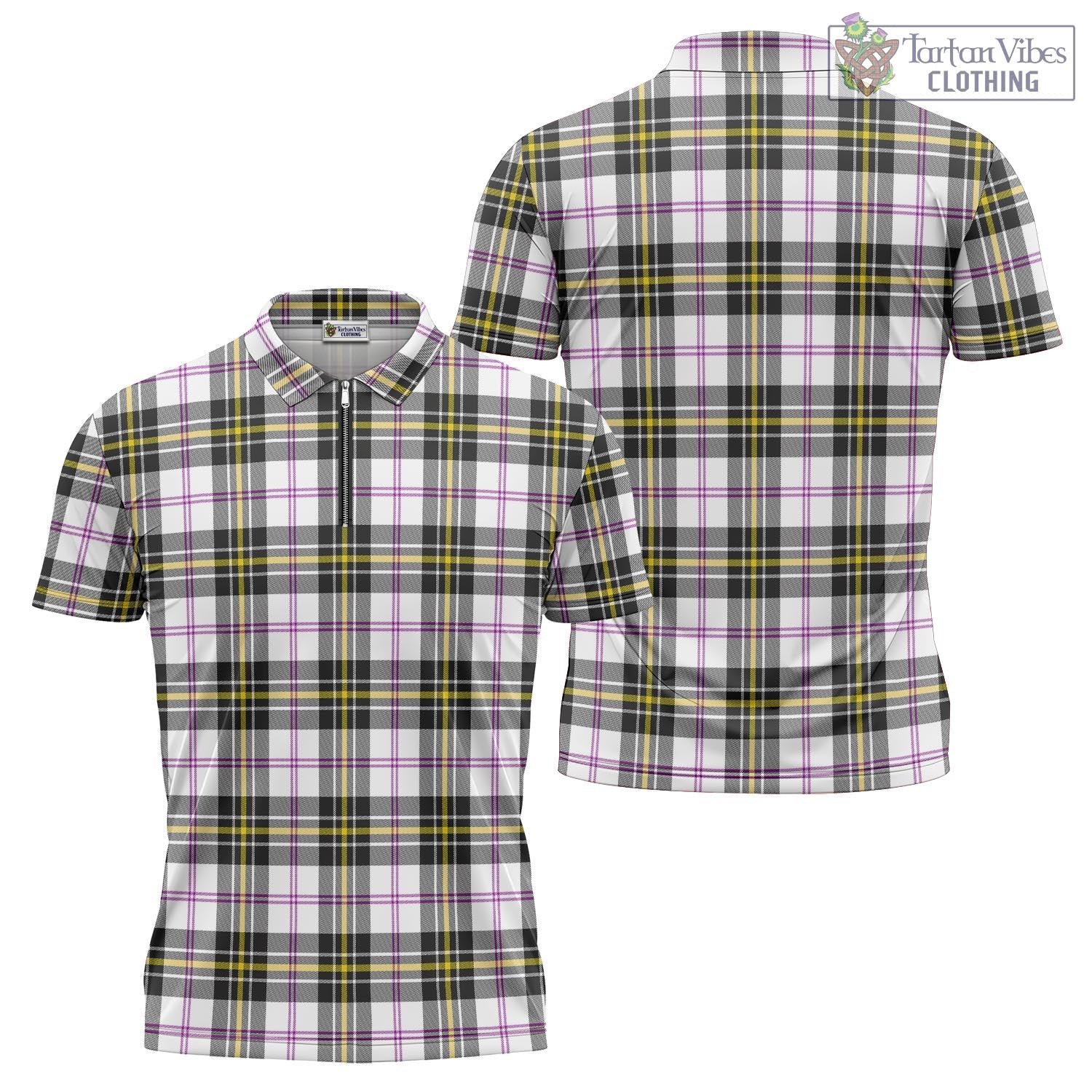 Tartan Vibes Clothing MacPherson Dress Modern Tartan Zipper Polo Shirt