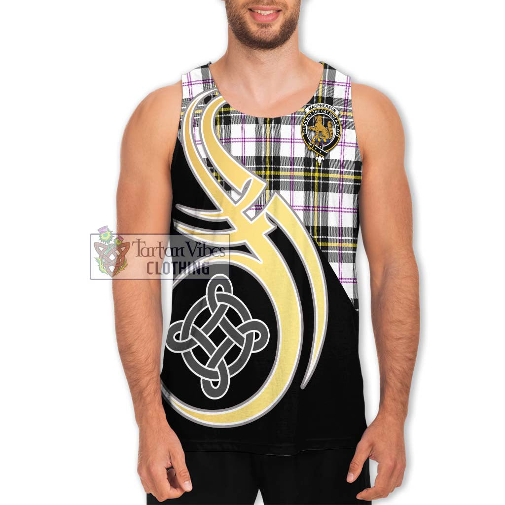 MacPherson Dress Modern Tartan Men's Tank Top with Family Crest and Celtic Symbol Style Men - Tartan Vibes Clothing