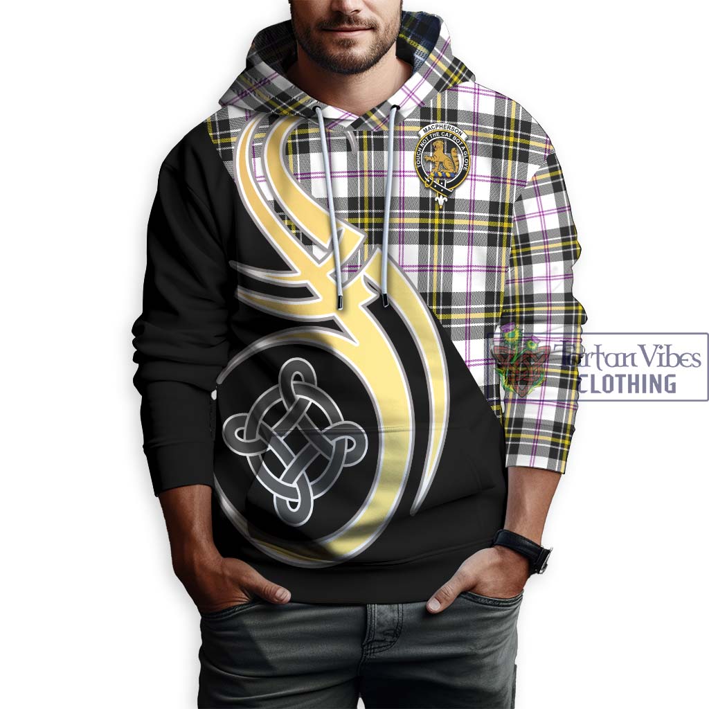 MacPherson Dress Modern Tartan Hoodie with Family Crest and Celtic Symbol Style Zip Hoodie - Tartan Vibes Clothing