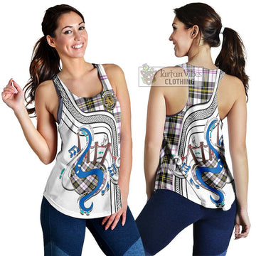 MacPherson Dress Modern Tartan Women's Racerback Tanks with Epic Bagpipe Style