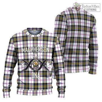 MacPherson Dress Modern Tartan Ugly Sweater with Family Crest DNA In Me Style