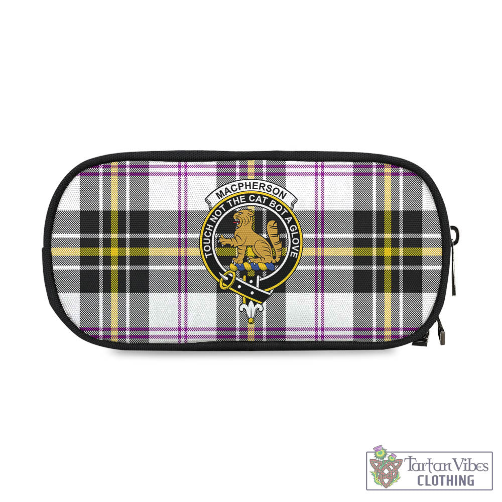 Tartan Vibes Clothing MacPherson Dress Modern Tartan Pen and Pencil Case with Family Crest