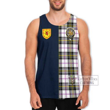 MacPherson Dress Modern Tartan Men's Tank Top Alba with Scottish Lion Royal Arm Half Style