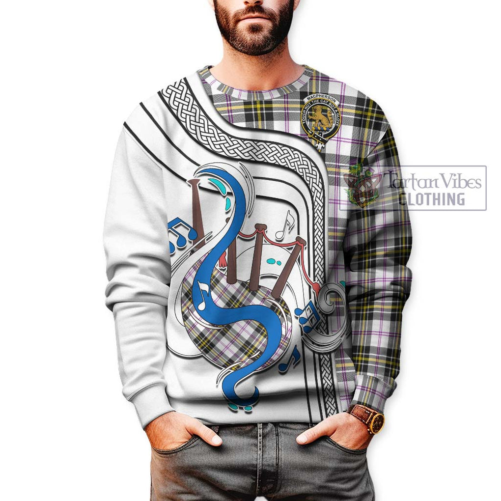 Tartan Vibes Clothing MacPherson Dress Modern Tartan Sweatshirt with Epic Bagpipe Style