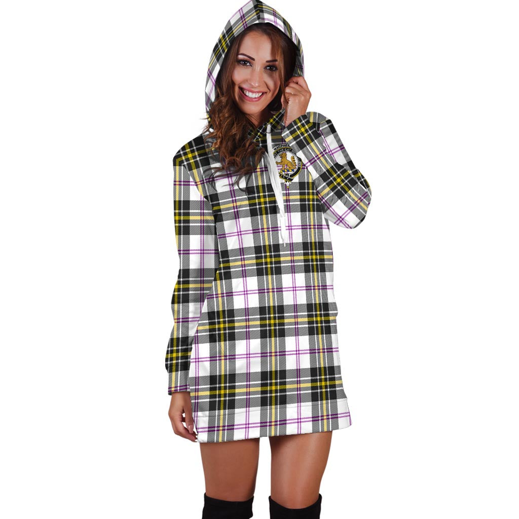 MacPherson Dress Modern Tartan Hoodie Dress with Family Crest - Tartan Vibes Clothing