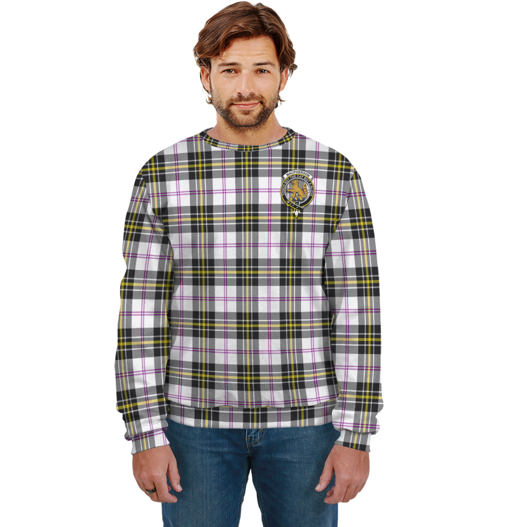 MacPherson Dress Modern Tartan Sweatshirt with Family Crest Unisex - Tartan Vibes Clothing