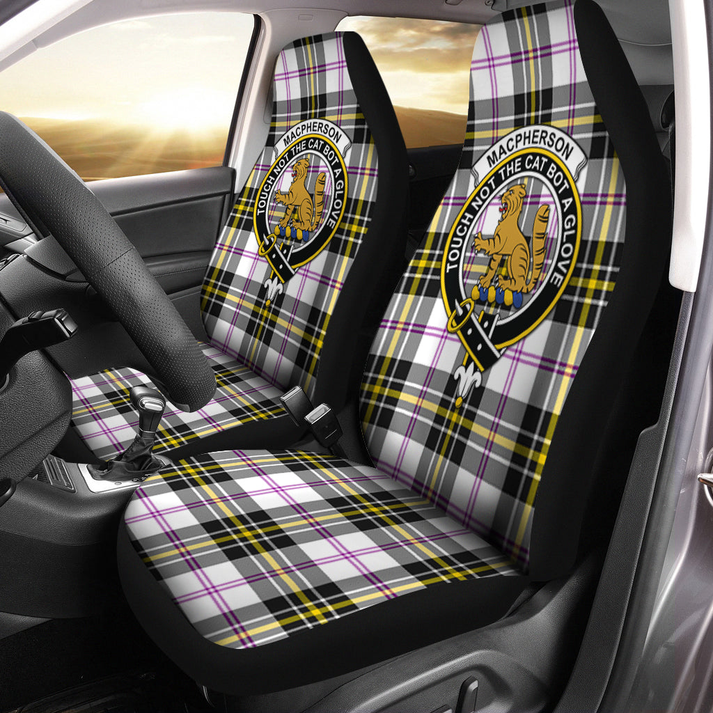 MacPherson Dress Modern Tartan Car Seat Cover with Family Crest One Size - Tartanvibesclothing