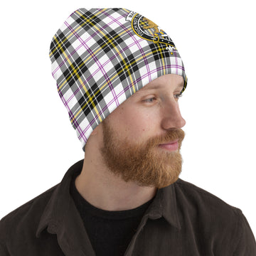 MacPherson Dress Modern Tartan Beanies Hat with Family Crest