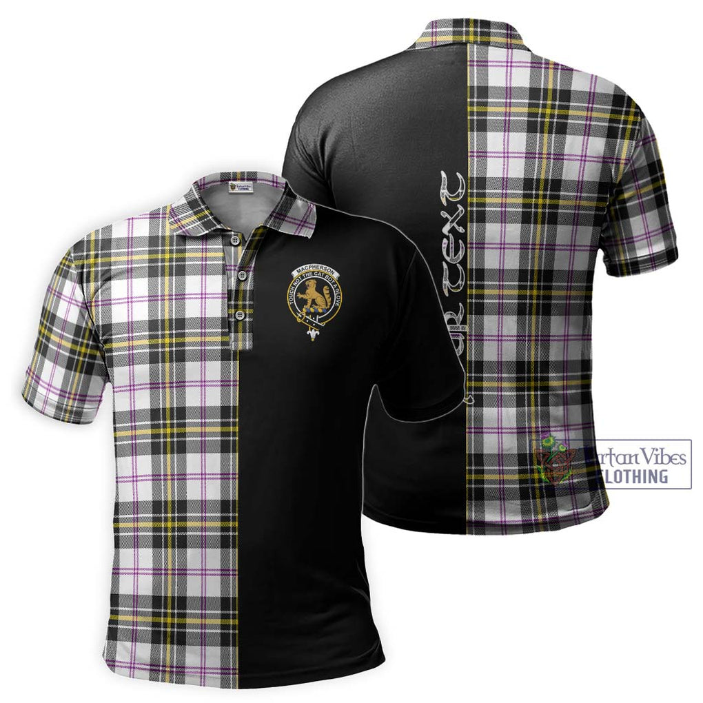 MacPherson Dress Modern Tartan Polo Shirt with Family Crest and Half Of Me Style Kid - Tartanvibesclothing Shop