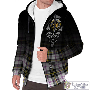 MacPherson Dress Modern Tartan Sherpa Hoodie Featuring Alba Gu Brath Family Crest Celtic Inspired